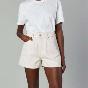 Still Here Ames Denim Shorts - Bone